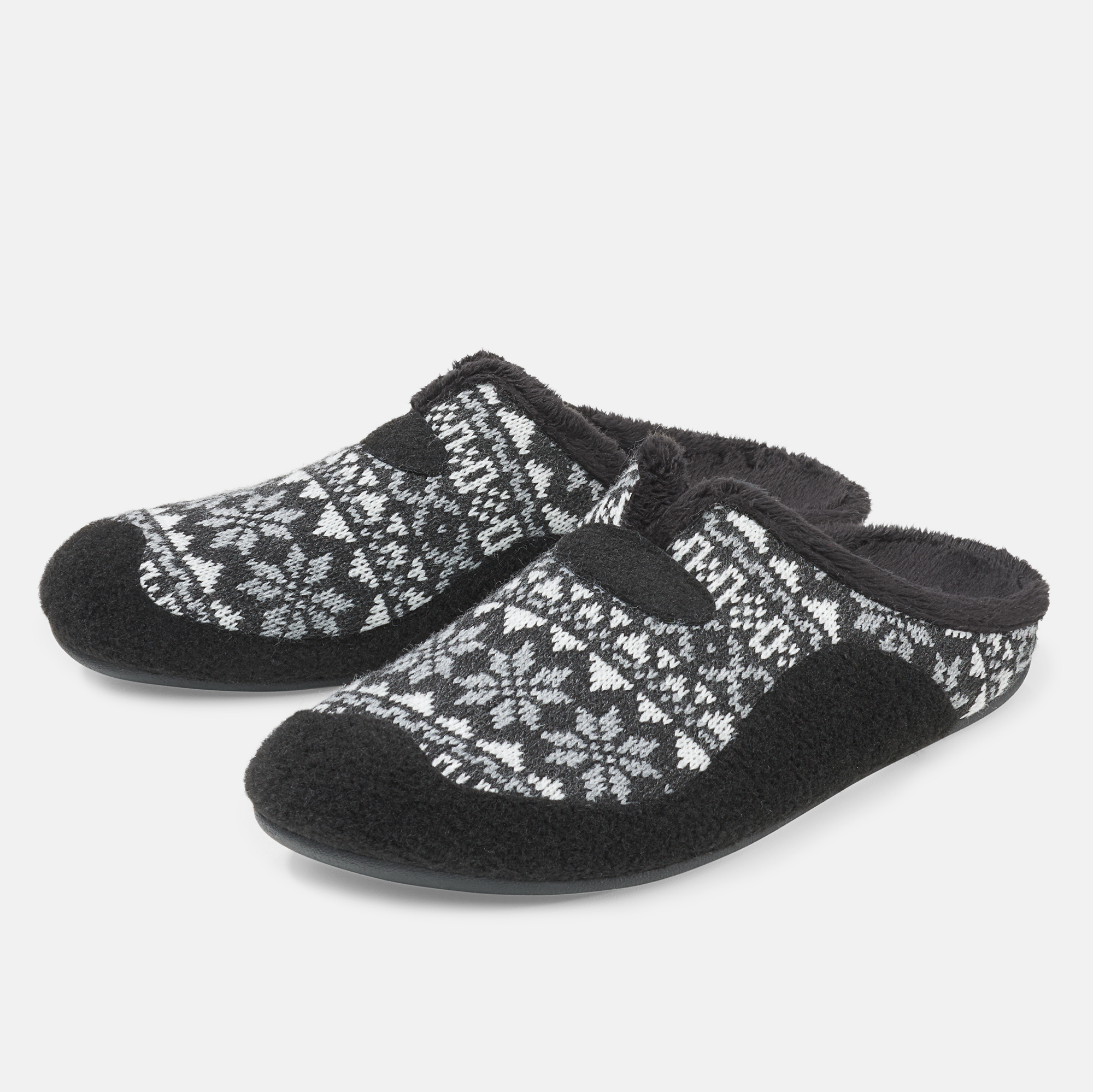 BÄR Schuhe Herrenschuhe Hausschuhe Vinzenz schwarz/grau 100% Polyacryl Hauptbild